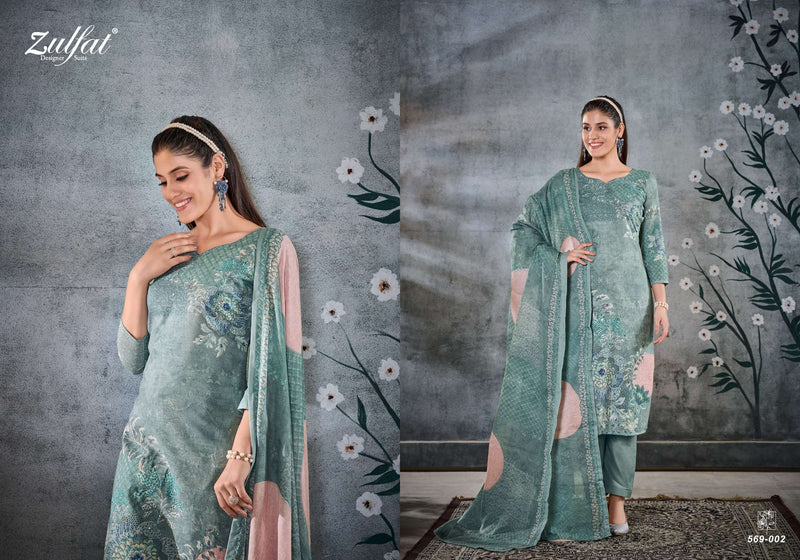 Zulfat Designer Suits Summer Swag Vol 2 Cotton Designer Print Salwar Suit