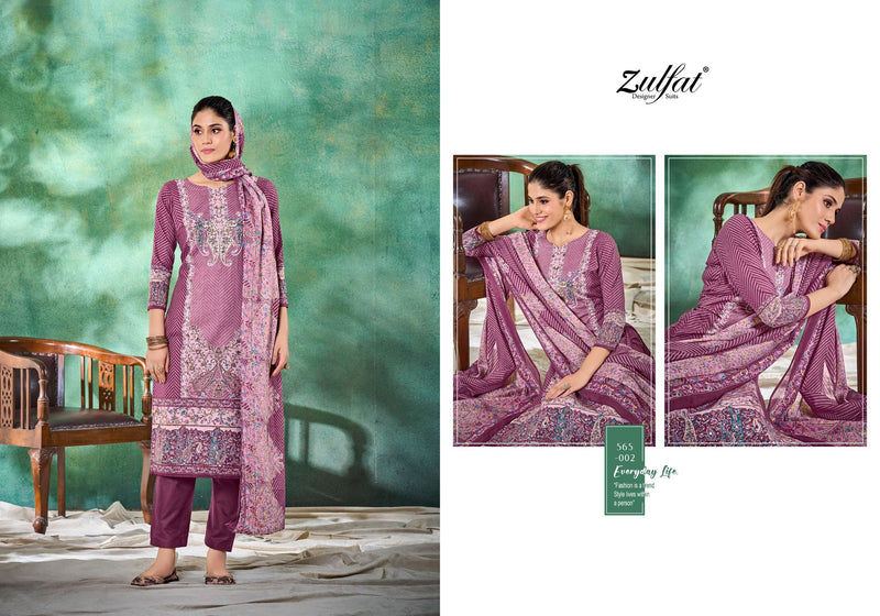 Zulfat Designer Tania Vol 3 Cotton Print With Handwork Salwar Suit For Dailywear