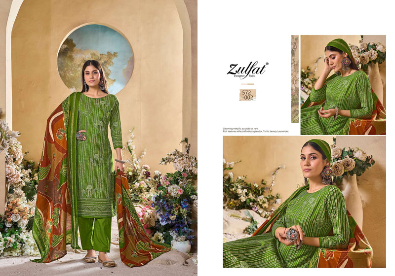 Zulfat Designer Suits Tania Vol 5 Cotton Designer Print Daily Wear Salwar Suit