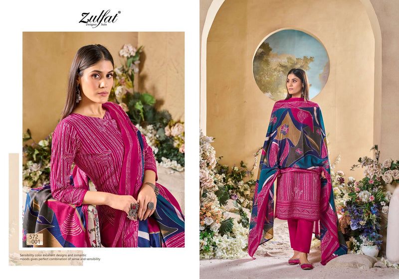 Zulfat Designer Suits Tania Vol 5 Cotton Designer Print Daily Wear Salwar Suit