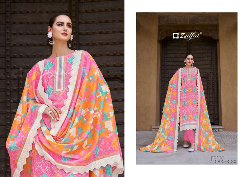 Zulfat Designer Zohra Vol 3 Cotton Designer Print Salwar Suit For Dailywear