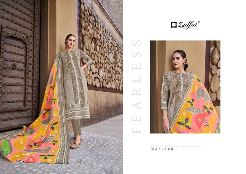 Zulfat Designer Zohra Vol 3 Cotton Designer Print Salwar Suit For Dailywear