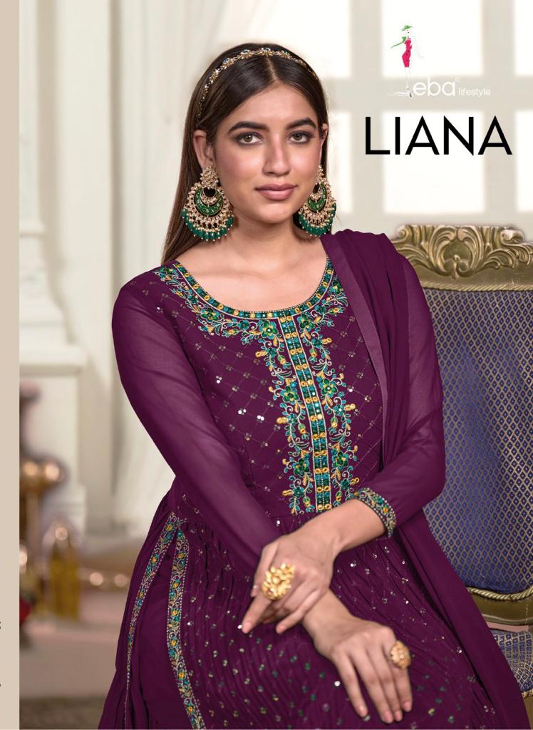 Eba Lisfestyle Liana Georgette With Embroidery Work Partywear Designer Kurti