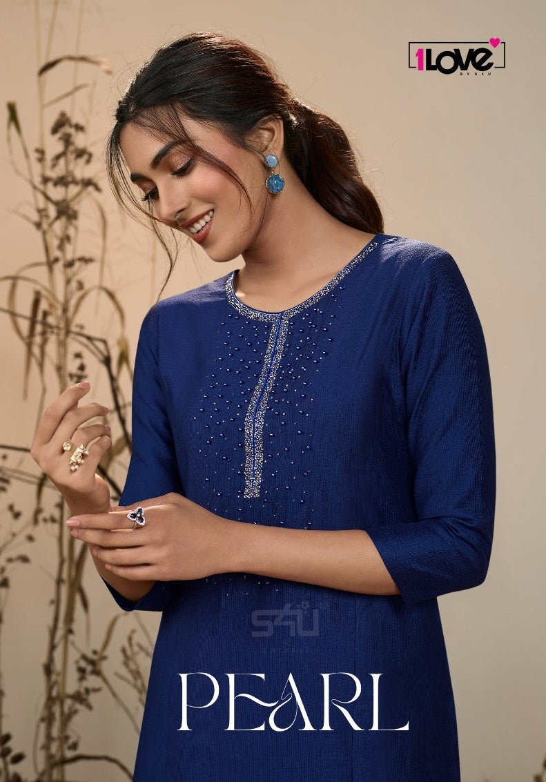 1Love S4U Pearl Viscose Fancy Wear Designer Kurti