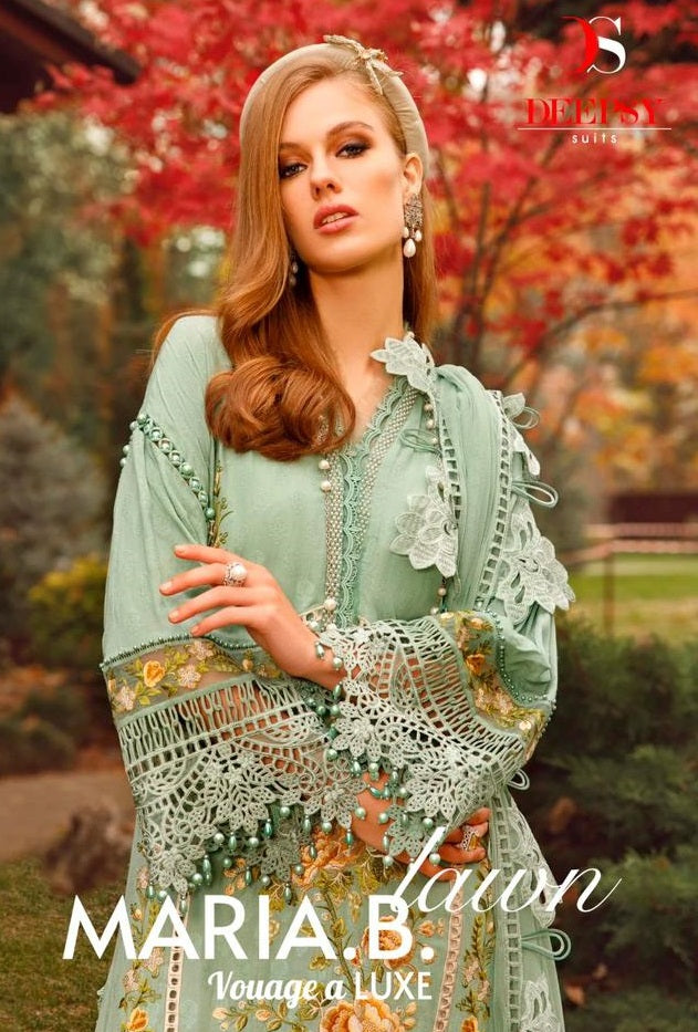 Deepsy Suits Maria B Vouage A Luxury Lawn Pure Cotton Printed Heavy Embroidery Pakistani Salwar Suit