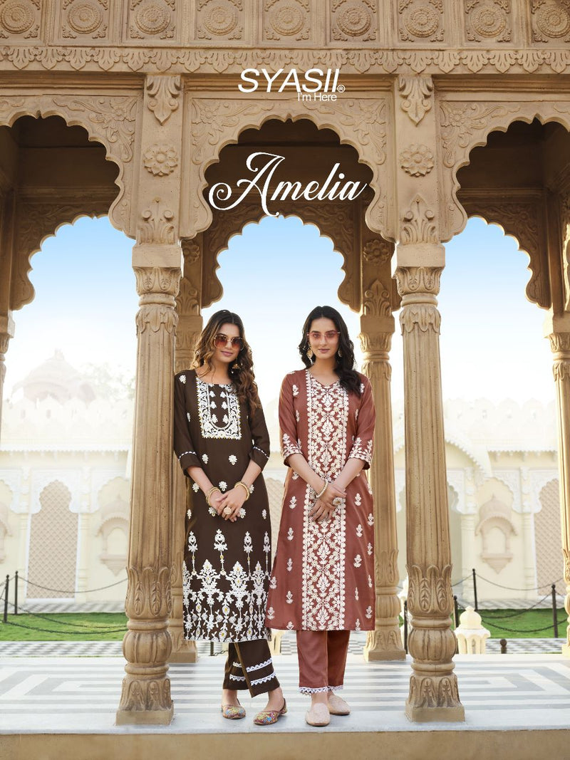 Syasii Designer Amelia Cotton Stylish Designer Partywear Kurti