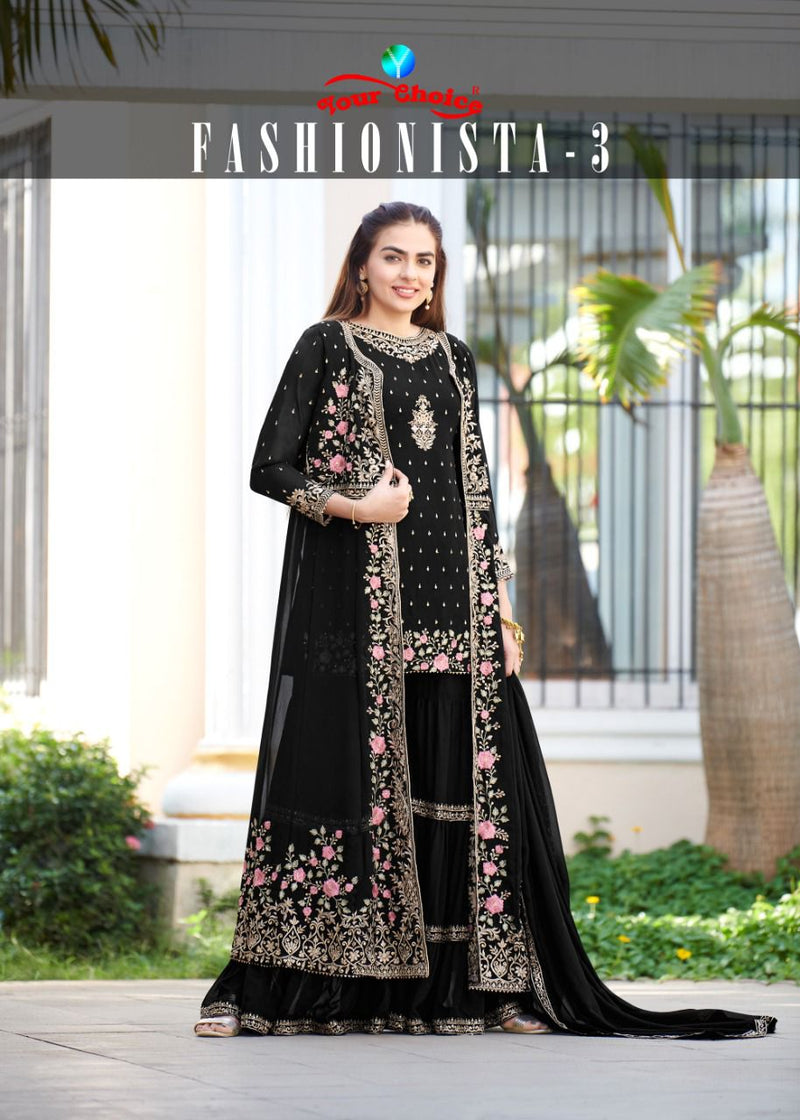 Your Choice Fashionista Vol 3 Blooming Georgette Partywear Designer Kurti