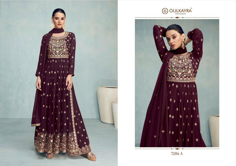 Gulkayra Designer Nayra Vol 6 Blooming Georgette Heavy Embroidery Work Partywear Designer Kurti