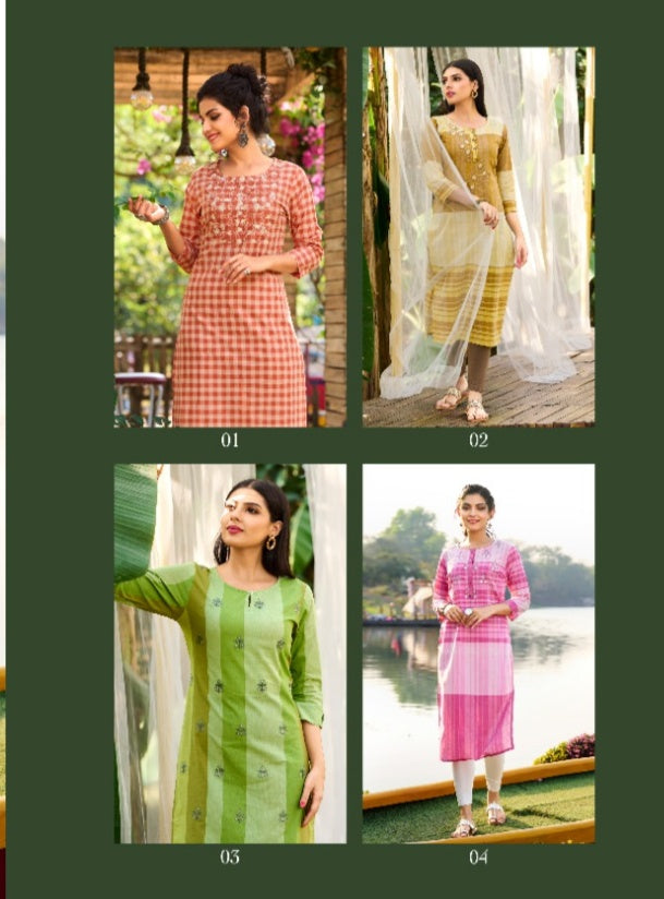 100 Miles Sunidhi Cotton With Printed Stylish Designer Casual Wear Kurti