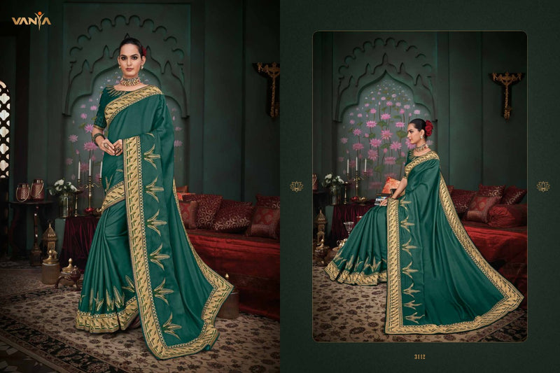 Vanya Vanya Dno 3112 Silk With Embroidery Stylish Designer Festival Look Saree