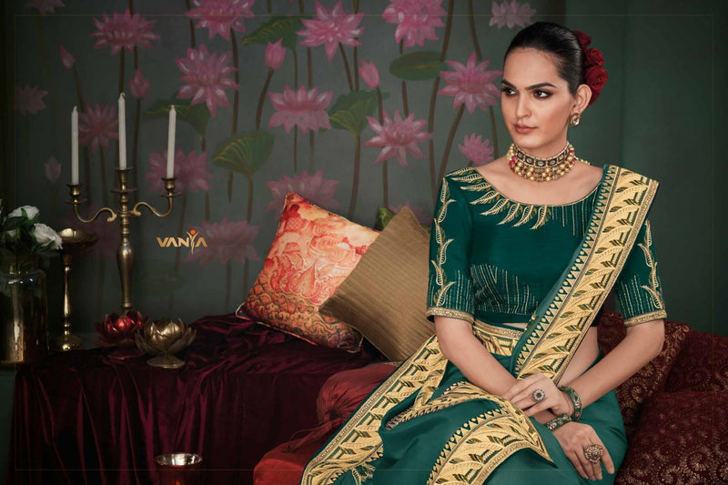Vanya Vanya Dno 3112 Silk With Embroidery Stylish Designer Festival Look Saree