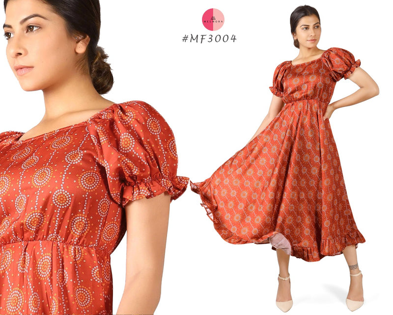 Mesmora 17 Designs Crepe Fancy Western Modern Look Kurtis With Digital Print