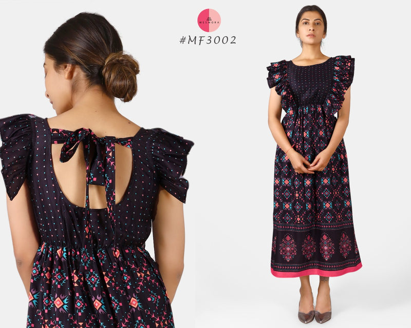 Mesmora 17 Designs Crepe Fancy Western Modern Look Kurtis With Digital Print