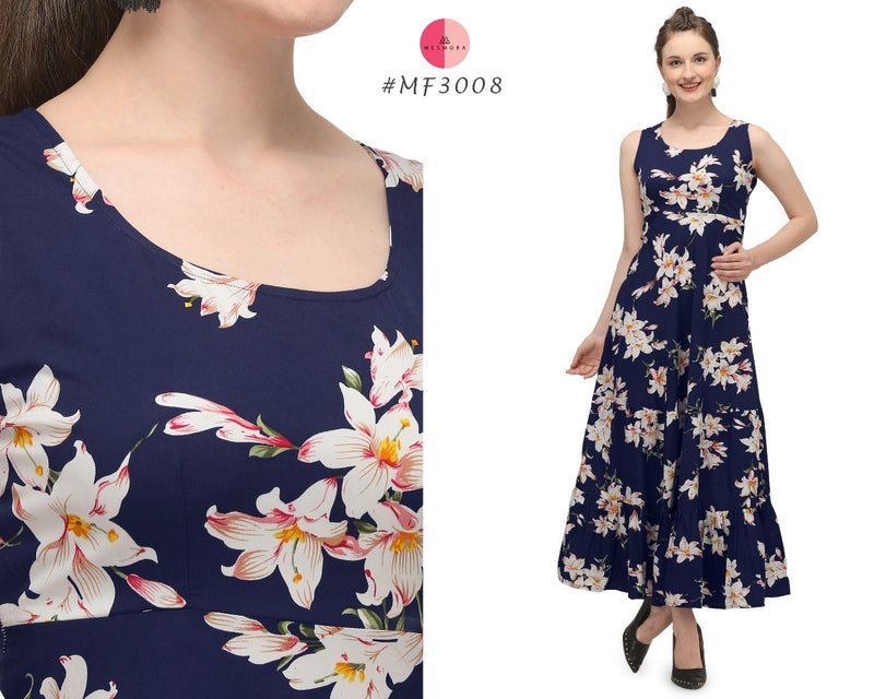 Mesmora 17 Designs Crepe Fancy Western Modern Look Kurtis With Digital Print