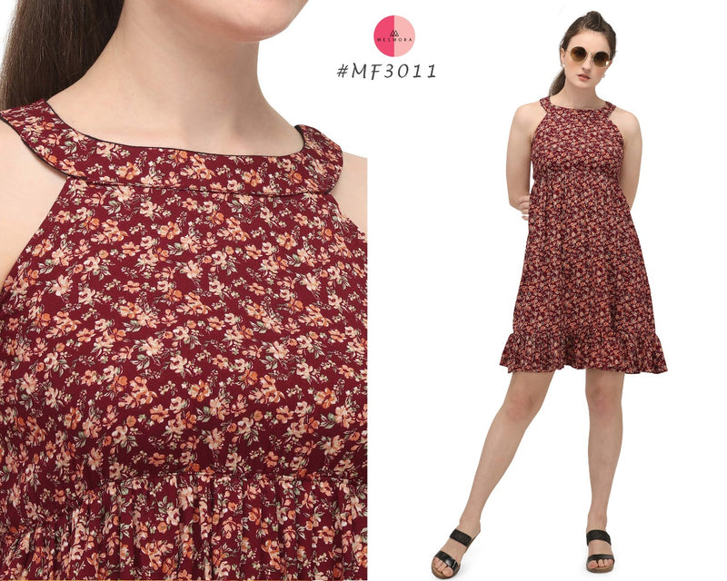 Mesmora 17 Designs Crepe Fancy Western Modern Look Kurtis With Digital Print