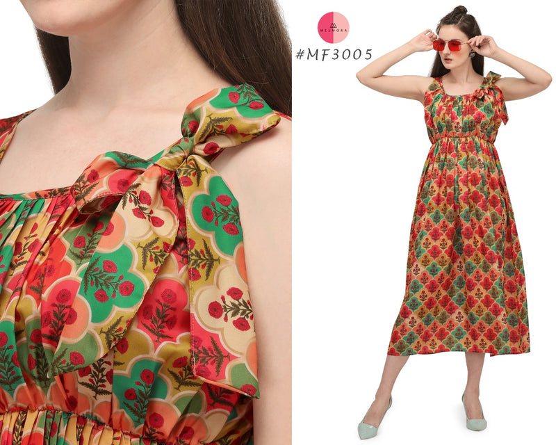 Mesmora 17 Designs Crepe Fancy Western Modern Look Kurtis With Digital Print