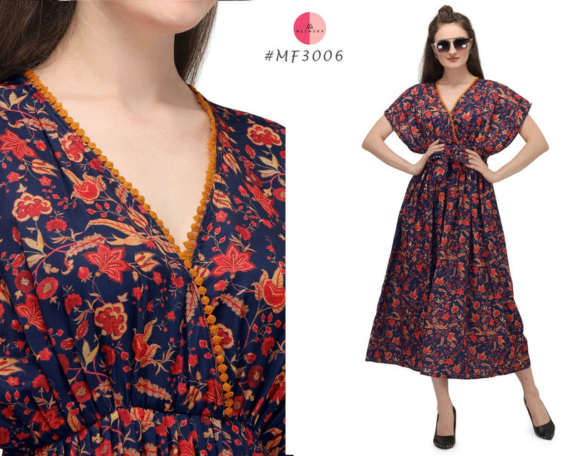 Mesmora 17 Designs Crepe Fancy Western Modern Look Kurtis With Digital Print