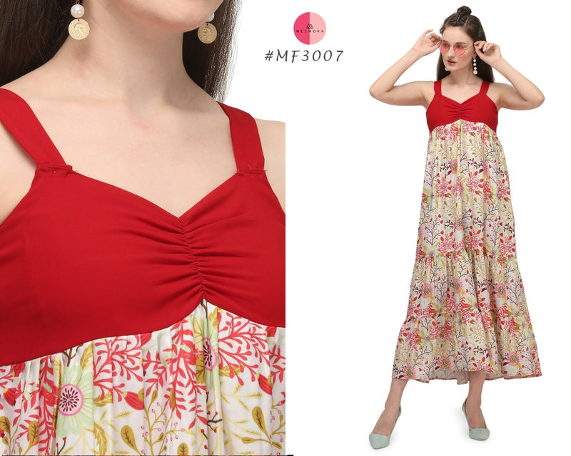 Mesmora 17 Designs Crepe Fancy Western Modern Look Kurtis With Digital Print