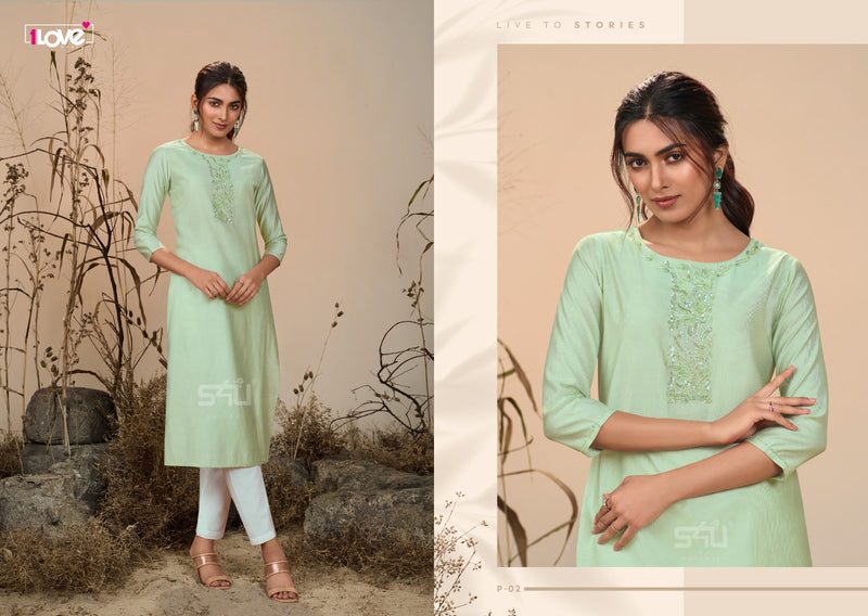 1Love S4U Pearl Viscose Fancy Wear Designer Kurti