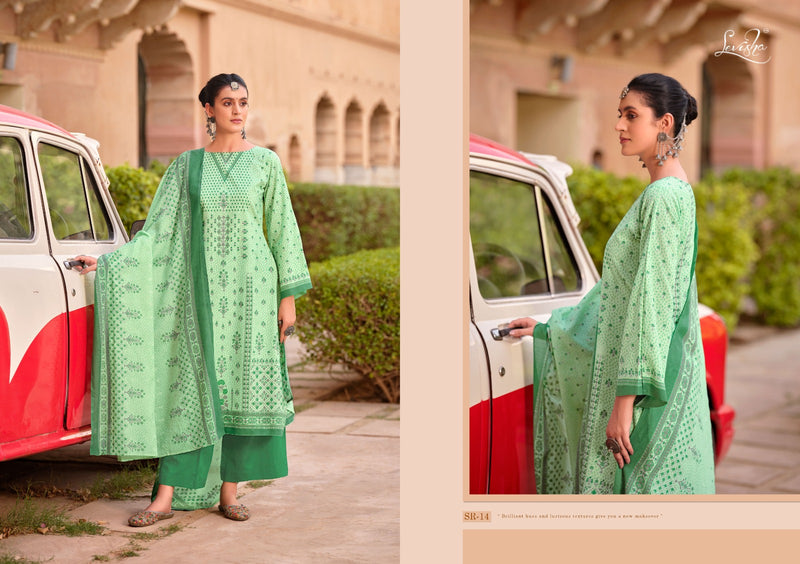 Levisha Sara Pure Cotton Digital Style Printed Swarovski Daimond Printed Designer Salwar Kameez