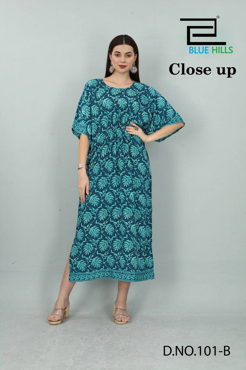Blue Hills Close Up Vol 1 Crepe French Printed Designer Wear Kurti