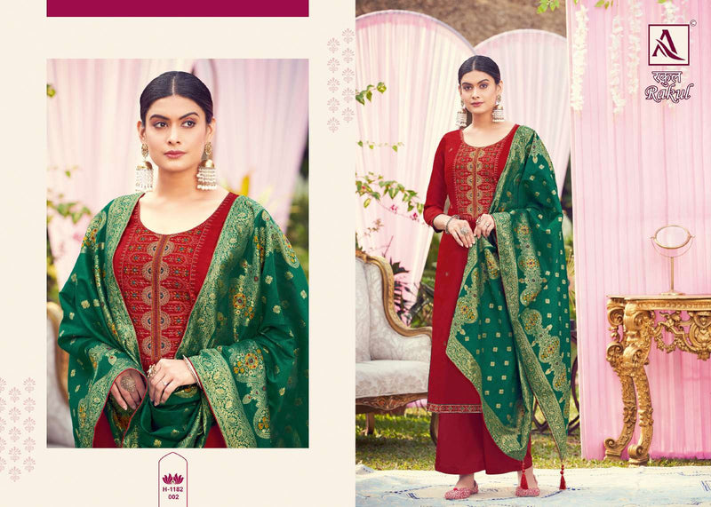Alok Suits Rakul Jam Cotton Fancy Embroidery Hand Work Fancy Designer Partywear Salwar Kameez