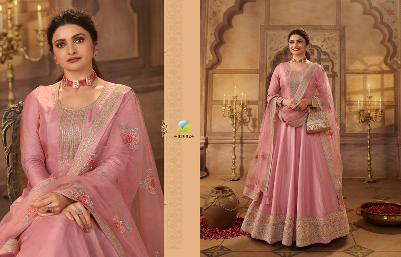 Vinay Fashion Kaseesh Noor Mahal Silk Jacquard Embroidered Dola Silk Fancy Designer Partywear Salwar Suit