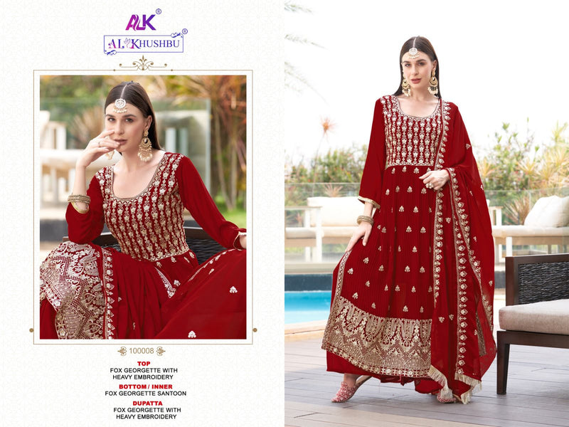 Al Khushbu Sanchal Vol 1 Georgette Heavy Embroidered Heavy Pakistani Salwar Kameez