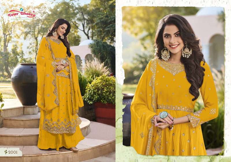 Your Choice Iconic Vol 2 Blooming Georgette Nayra Cut Partywear Designer Kurti