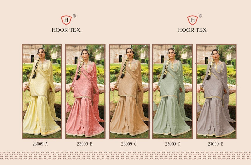 Hoor Tex 23009 A To E Georgette Pakistani Style Designer Wedding Wear Salwar Kameez