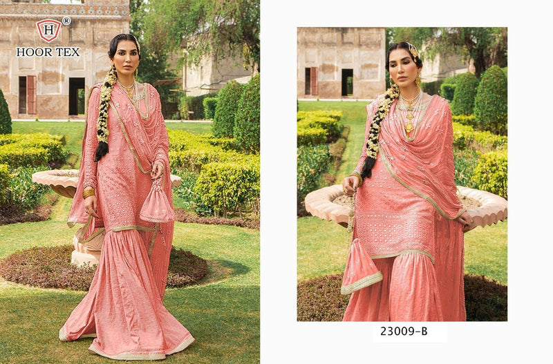 Hoor Tex 23009 A To E Georgette Pakistani Style Designer Wedding Wear Salwar Kameez
