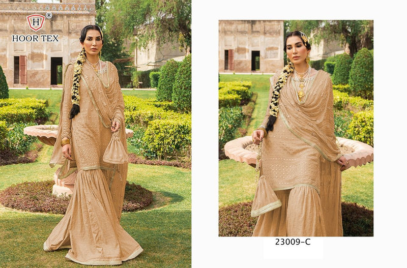 Hoor Tex 23009 A To E Georgette Pakistani Style Designer Wedding Wear Salwar Kameez