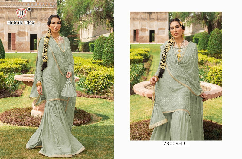Hoor Tex 23009 A To E Georgette Pakistani Style Designer Wedding Wear Salwar Kameez