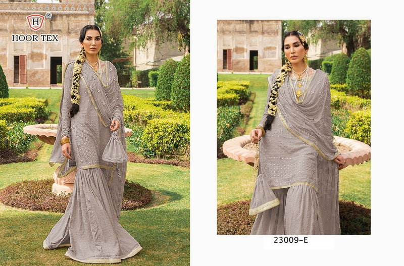 Hoor Tex 23009 A To E Georgette Pakistani Style Designer Wedding Wear Salwar Kameez