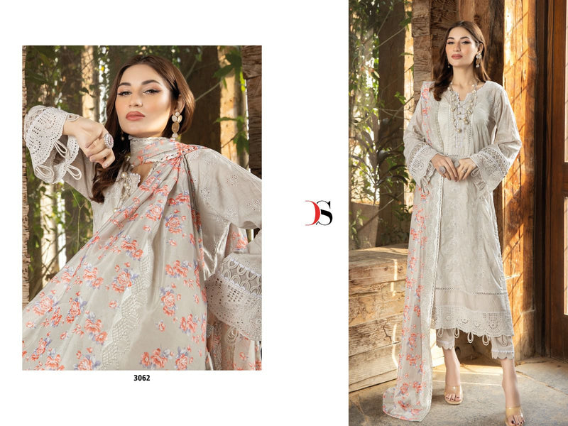 Deepsy Suits Adans Libas Chikankari 23 Pure Cotton Heavy Sifali Work Pakistani Salwar Suit