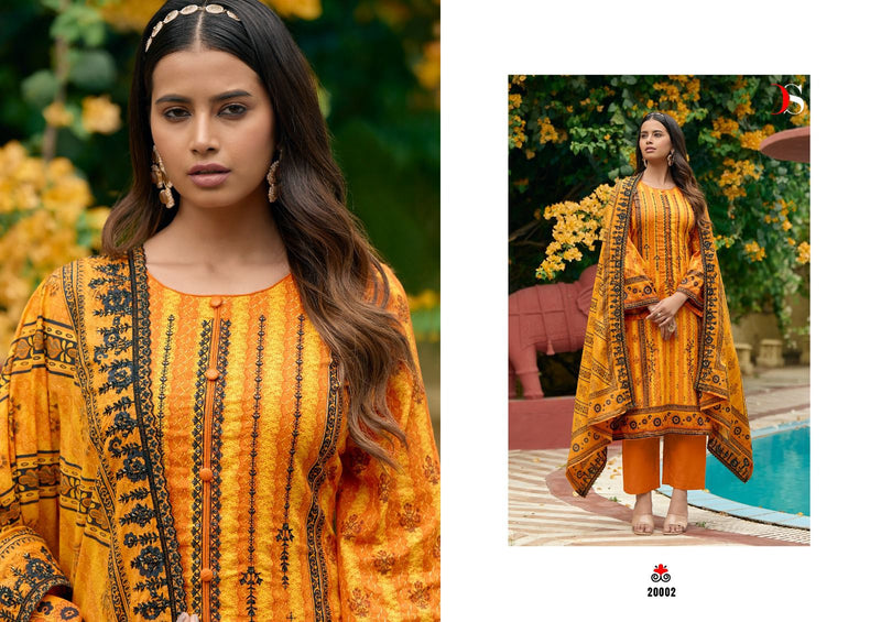 Deepsy Suits Bin Saeed Lawn Collection Vol 2 Pure Cotton Self Embroidery Work Pakistani Designer Salwar Suit