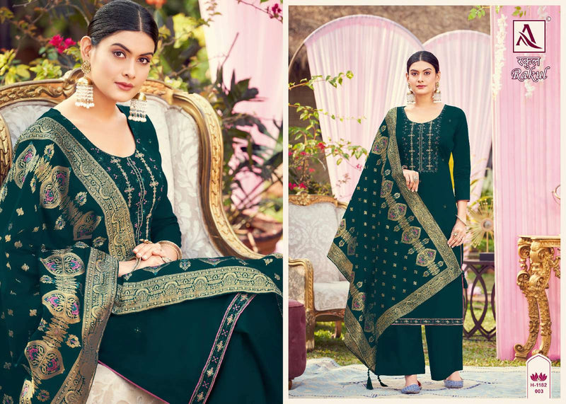 Alok Suits Rakul Jam Cotton Fancy Embroidery Hand Work Fancy Designer Partywear Salwar Kameez