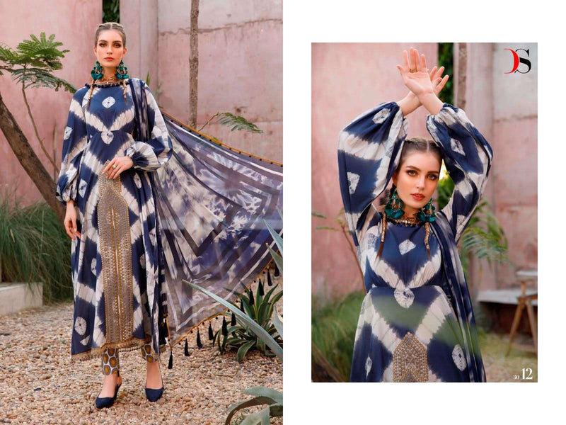 Deepsy Suits Maria B M Prints Spring Summer 23 Pure Cotton Various Patch Embroidery Work Fancy Partywear Designer Salwar Suits
