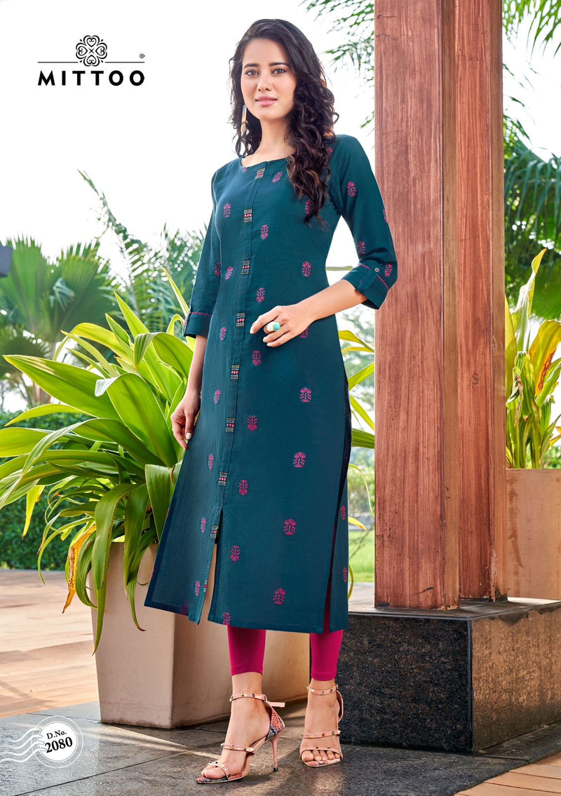 Mittoo Priyal Vol 11 Pure Handloom Weaving Cotton Casual Wear Kurti