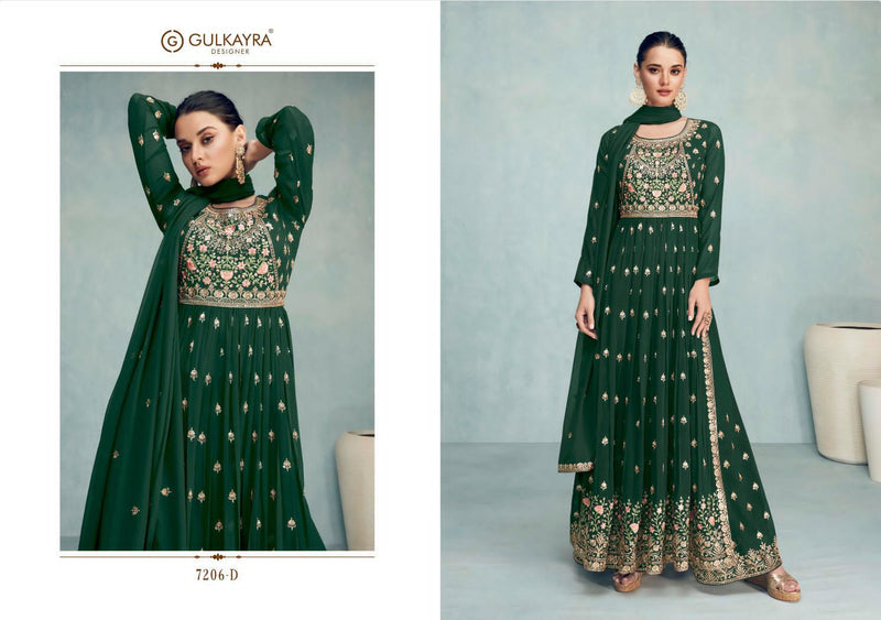 Gulkayra Designer Nayra Vol 6 Blooming Georgette Heavy Embroidery Work Partywear Designer Kurti