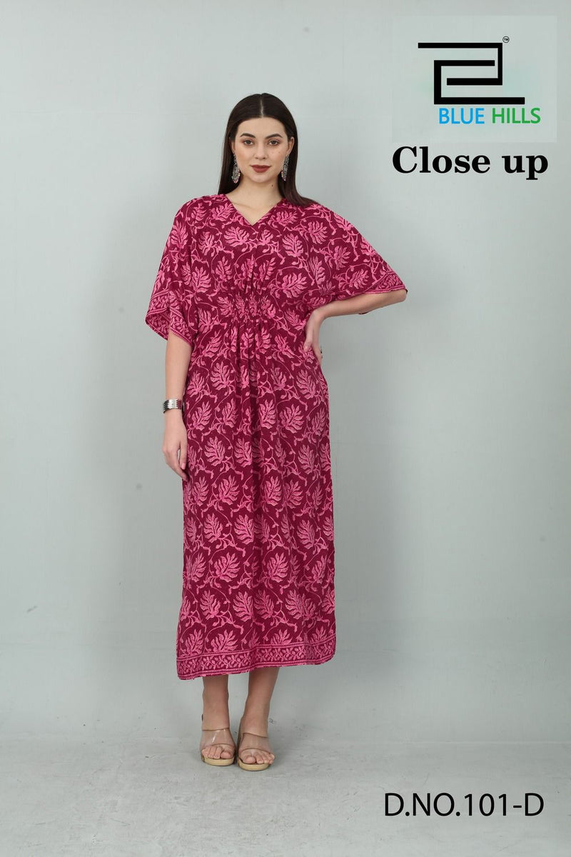 Blue Hills Close Up Vol 1 Crepe French Printed Designer Wear Kurti