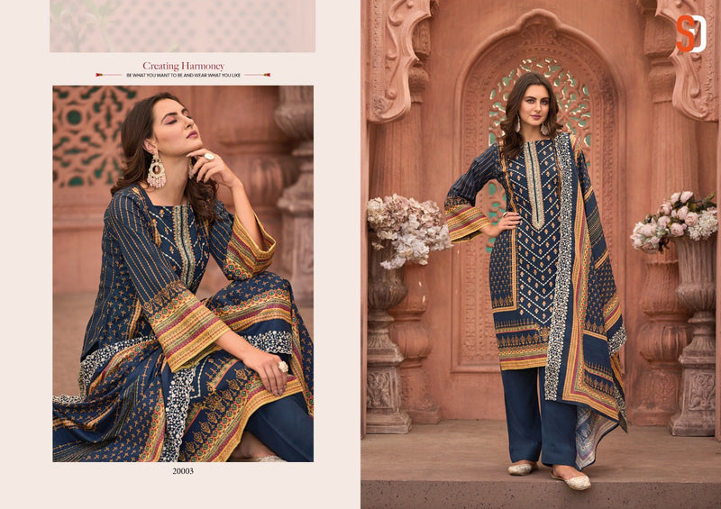 Sharaddha Designer Bin Saeed Lawn Collection Vol 2 Cotton Printed Self Embroidery Work Pakistani Designer Salwar Suit