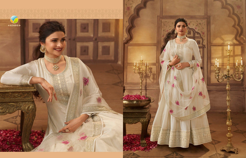 Vinay Fashion Kaseesh Noor Mahal Silk Jacquard Embroidered Dola Silk Fancy Designer Partywear Salwar Suit