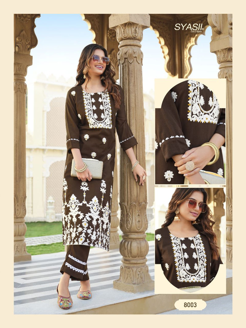 Syasii Designer Amelia Cotton Stylish Designer Partywear Kurti