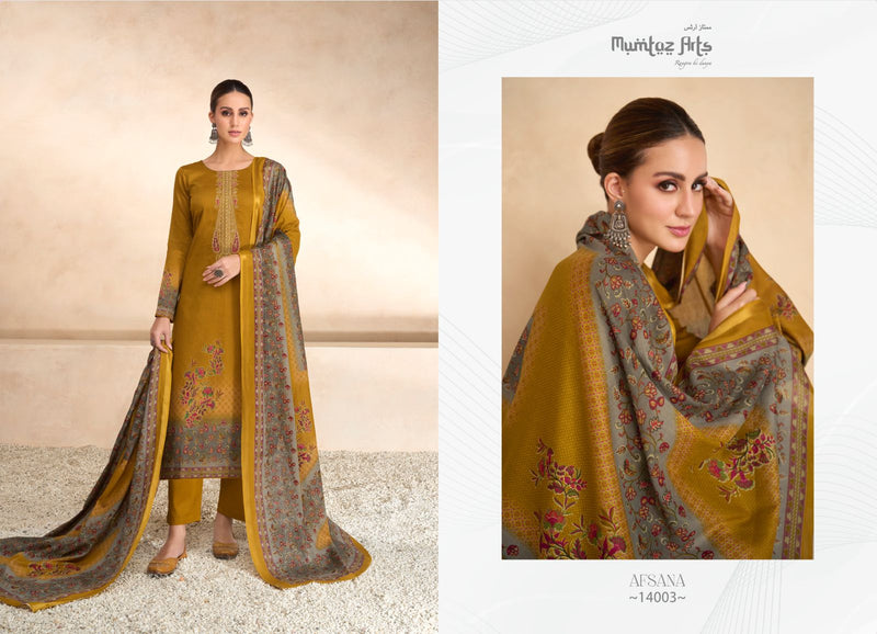 Mumtaz Arts Afsana Pure lawn Camric Digital Print With Heavy Embroidery Work Salwar Suit
