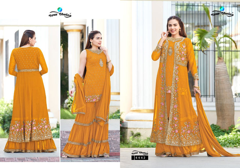 Your Choice Fashionista Vol 3 Blooming Georgette Partywear Designer Kurti
