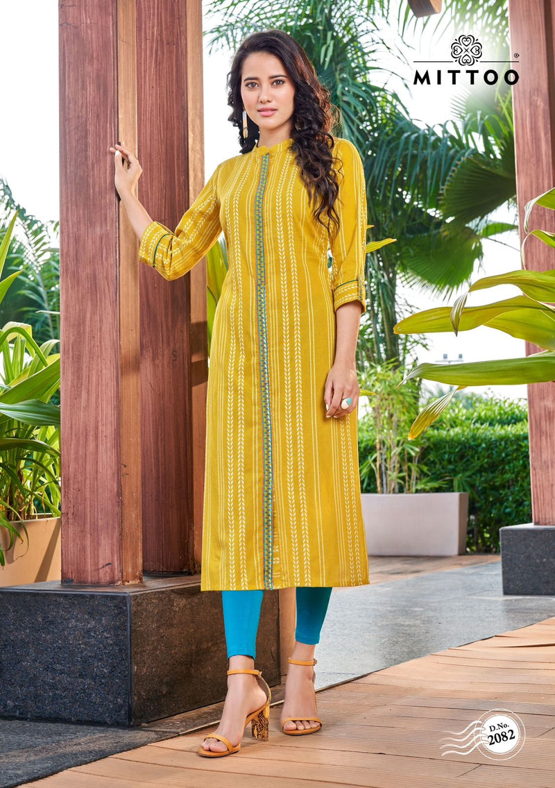 Mittoo Priyal Vol 11 Pure Handloom Weaving Cotton Casual Wear Kurti