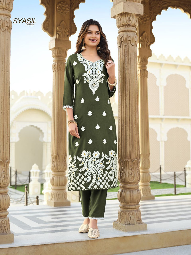 Syasii Designer Amelia Cotton Stylish Designer Partywear Kurti
