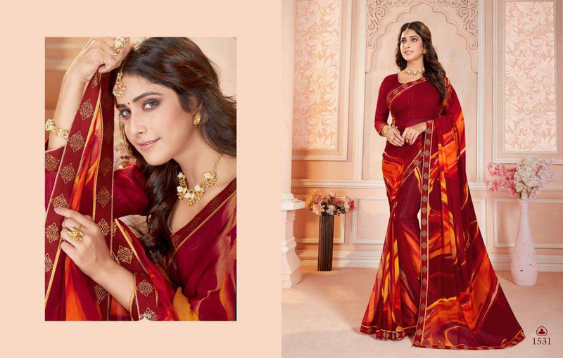 5D Designer Launch By Hemani Vol 2 Georgette With Fancy Printed Casual Wear Fancy Sarees