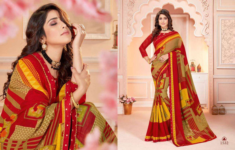5D Designer Launch By Hemani Vol 2 Georgette With Fancy Printed Casual Wear Fancy Sarees